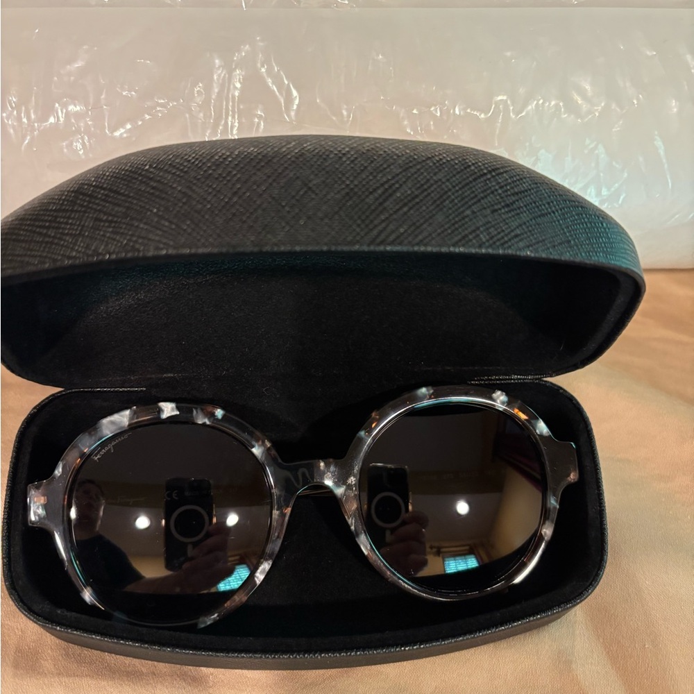Salvatore faragamo Stylish Black and Grayish Women's Sunglasses. New
